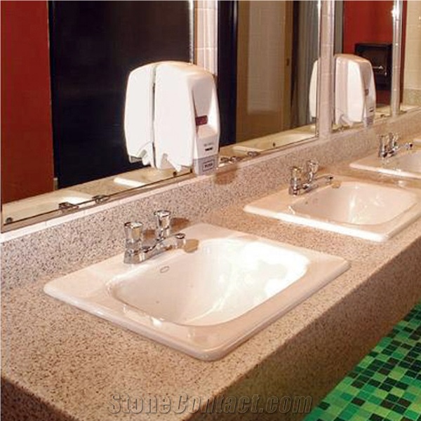 Engineered Quartz Composite Stone Bathroom Sinks
