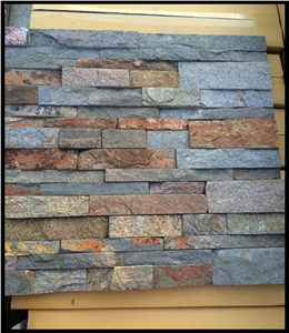 Multicolor Slate Stack Stone Veneer,Stone Veneer Lowes,Chinese Slate Ledge Stone Veneers
