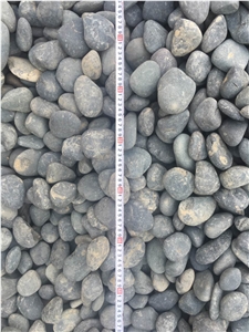 Unpolished Cheap Black Nature River Stone Pebbles