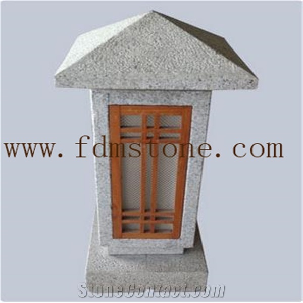 Cheap Grey Stone Outdoor Japanese Lanterns for Sale