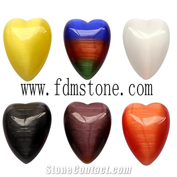 Stone Decoration Arts and Crafts ,Semi-Precious Stones Hearts