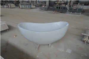 White Jade Marble Bath Tub