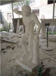White Marble Statue Sculpture