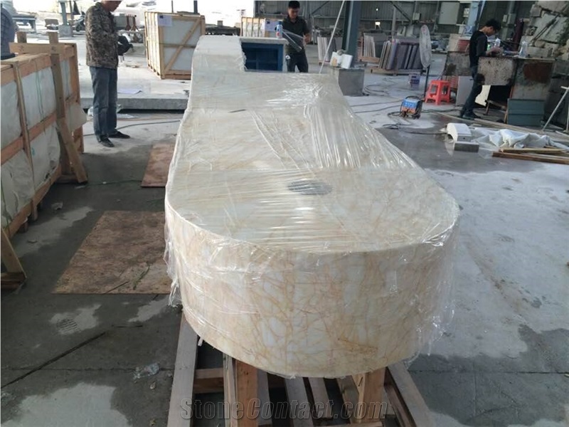 Golden Spider Marble Tops, Table Tops, Reception Tops, Good Quality Reception Desk