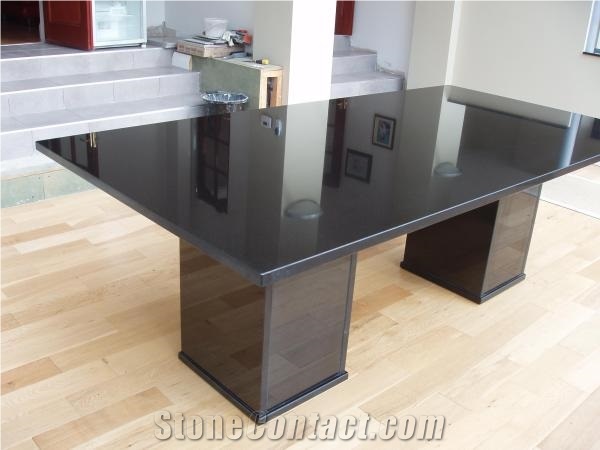 Absolute Black Granite Waterjet Tabletops,Reception Desk