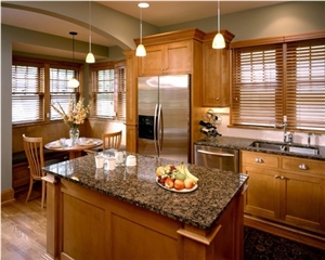 Baltic Brown Kitchen Countertops,Granite Kitchen Island Tops,Kitchen Desk Tops,Brown Granite Deck Top,Worktop