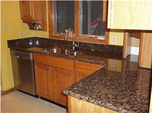Baltic Brown Kitchen Countertops,Granite Kitchen Island Tops,Kitchen Desk Tops,Brown Granite Deck Top,Worktop