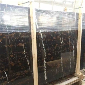 Black and Gold Marble Slabs & Tiles, Pakistan Black Portoro Marble,Pakistan Nero Portoro Marble Slabs
