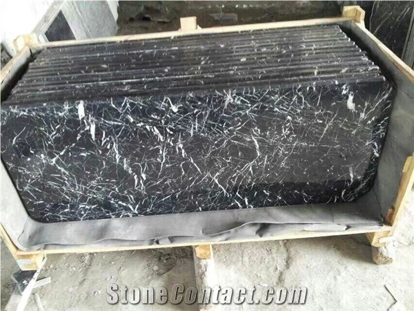 Black Marble Table Top,Marble Solid Surface Table Tops, Black Reception Counter,Marble Table Top