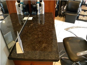 Brown Reception Counter,Granite Solid Surface Table Tops,Work Top