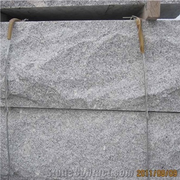 G341 Granite Mushroom Stone, Grey Granite Mushroomed Cladding