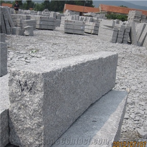 G341 Shandong Granite Kerbstones,Lowest Price Grey Sesame Granite,Rough Picked,China Cheap Granite G341/Grey Granite Kerbstone