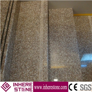 G664 Non Slip Stair Riser,Polished Stair Treads&Steps,Red Granite Staircase