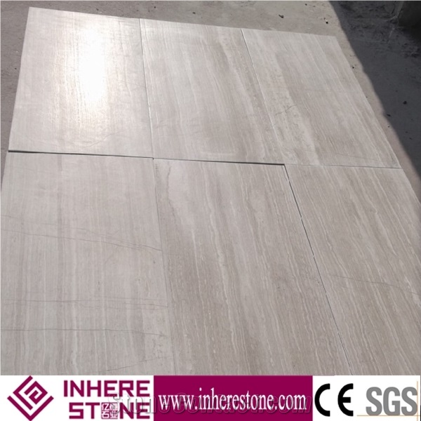 Own Quarry White Wood Grain Marble Tiles & Slabs, China Serpeggiante Marble, Chenille White Marble