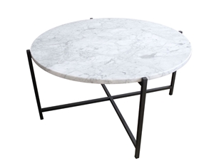 Round White Marble Coffee Table Top,Reception Desk&Counter,White Marble Solid Surface Table Tops