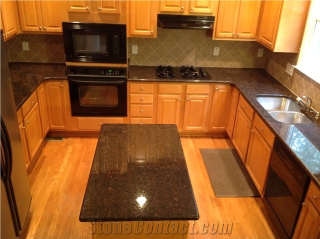 Tan Brown Solid Surface Kitchen Top,Granite Kitchen Worktops,Brown Kitchen Island Tops