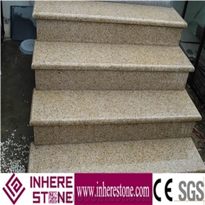 Yellow Granite G682 Granite Polished Stairs & Steps,Yellow Granite Staircase