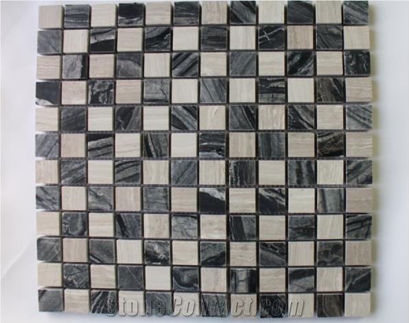 Wood Grain Marble Mosaics,Natural Stone Mosaics,Wall Mosaic,Floor Mosaic,Mosaic Pattern, Mosaic Back Splash