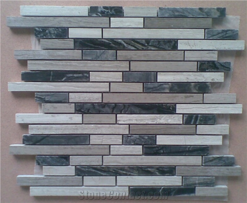 Wood Grain Marble Mosaics,Natural Stone Mosaics,Wall Mosaic,Floor Mosaic,Mosaic Pattern, Mosaic Backsplash