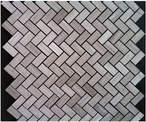 Wood Grain Marble Mosaics,Natural Stone Mosaics,Wall Mosaic,Floor Mosaic,Mosaic Pattern