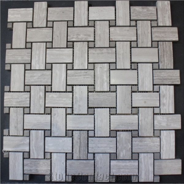 Wood Grain Marble Mosaics,Natural Stone Mosaics,Wall Mosaic,Floor Mosaic,Mosaic Pattern