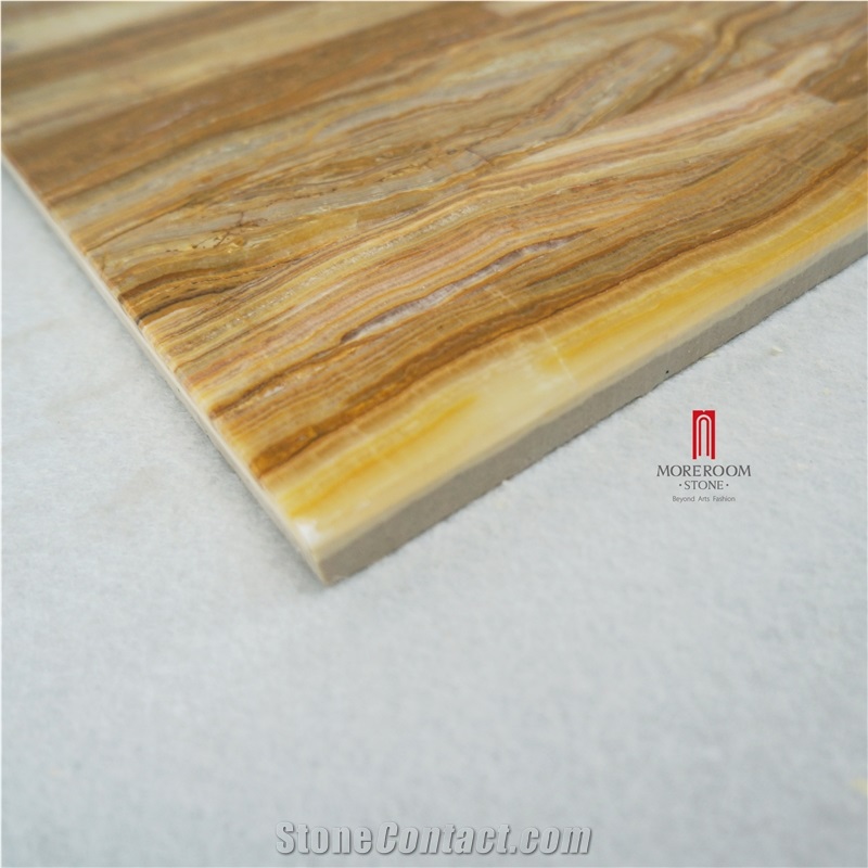 Brown Marble Laminated Panels Composite Brown Marble Tile