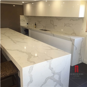 Calacatta White Quartz Stone Benchtop/Kitchen Countertop