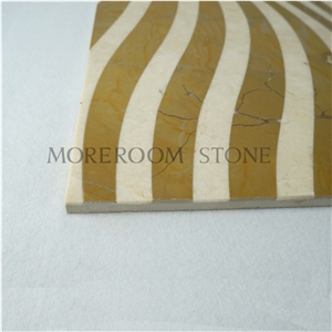 Corner Marble Tile Building Material Natural Compound Marble Tile Decorating