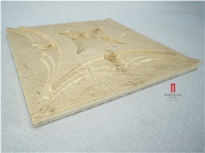 Cream Marfil Marble 3d Wall Marble Decors