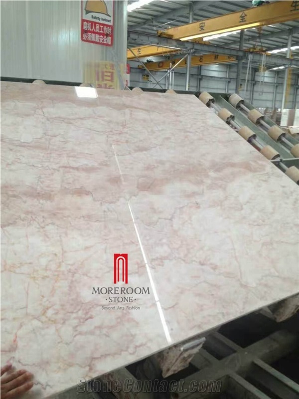 Cream Rose Pink Marble Tiles for Background Decoration
