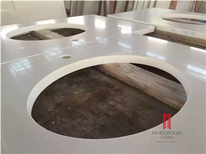 Customized White Color Quartz Stone