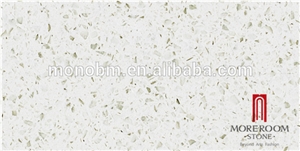 Foshan Spark White Quartz Stone Countertops
