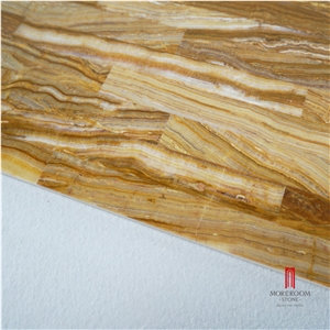 Lightweight Thin Laminated Brown Onyx Tiles