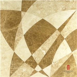 Spain Light Emperador Thin Laminated Ceramic Backed Floor