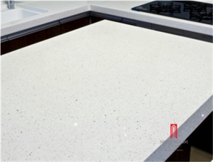 Top Grade Artificial Pearl White Quartzite Stone Slab
