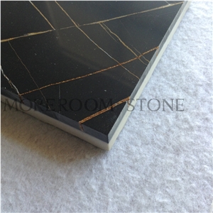 Yunfu Factory Imported Black Marble with Gold Vein