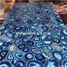Blue Agate Semi-Precious Stone Kitchen Counter Top/Blue Semi- Precious Stone Kitchen Worktop/Kitchen Tops/Kitchen Bar Tops/Kitchen Desk Tops/Custom Countertop/Semi Precious Kitchen Countertop/Interior