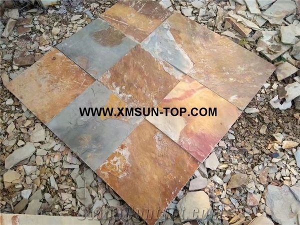 Chinese Rusty Slate Tile&Cut to Size/China Rust Slate Floor Tiles/Rusty Slate Wall Tiles/Slate Stone Flooring&Floor Covering/Slate Wall Covering&Wall Cladding/Slate Square Pavers&Panel/Exterior Stone