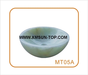 Green Onyx Kitchen Sinks&Basins/Viridis Onyx Stone Bathroom Sinks&Basin/Round Sinks&Basins/Natural Stone Basins&Sinks/Wash Basins/Interior Decorative/Wash Bowls