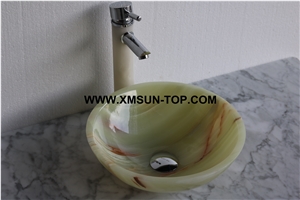 Green Onyx Kitchen Sinks&Basins/Viridis Onyx Stone Bathroom Sinks&Basin/Round Sinks&Basins/Natural Stone Basins&Sinks/Wash Basins/Interior Decorative