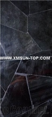 Obsidian Semiprecious Stone Slab&Tile&Customized/Black Luxury Semi-Precious Stone/Semi Precious Stone Slab for Wall Cladding&Flooring/Semi-Precious Stone Panel/Interior Decoration