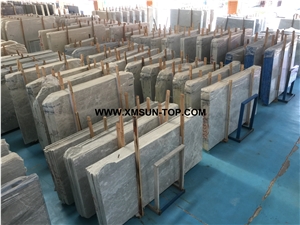 Polished Chinese Ice Grey Marble with Unique Decoration Effect: Light Penetrating/Silver Grey Marble from Own Marble Quarry/Light Grey Marble Slab& Customized/Marble Panel for Hotel& Mall Hall&Villa