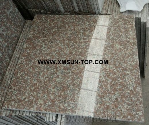 Polished G687 Granite Tile Cut To Size Square Paver Peach Blossom Polished G687 Granite Tile Cut To Size Square Paver Peach Blossom Red Panel Gutian Flower Floor Purse Wall