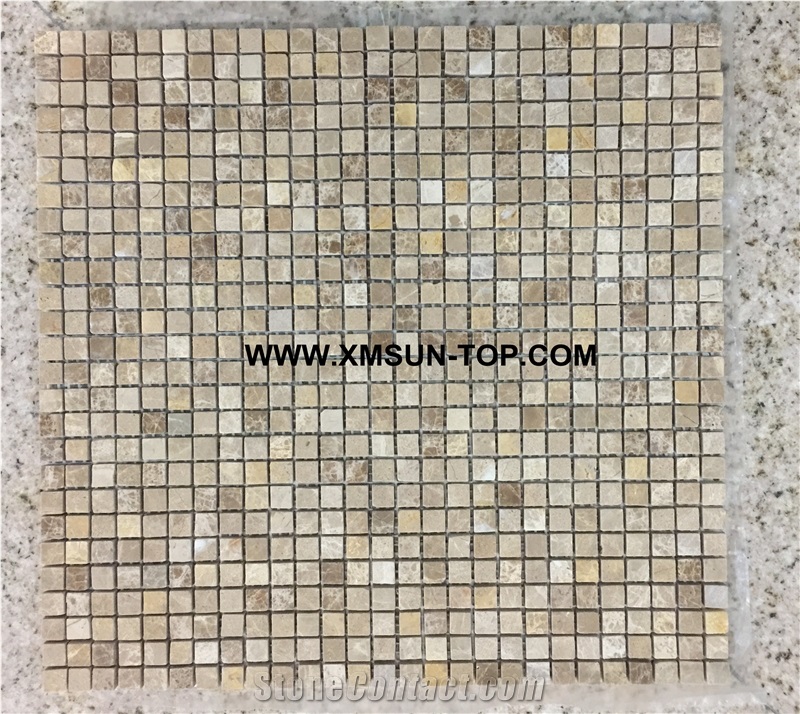 Polished Multicolor Square Marble Mosaic/Composited Mosaic/Stone Mosaic Patterns/Wall Mosaic/Floor Mosaic/Interior Decoration/Customized Mosaic Tile/Mosaic Tile for Bathroom&Kitchen&Hotel Decoration