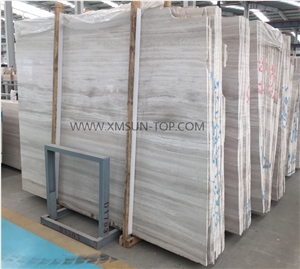 Timber White Marble/ White Wood Grain Marble/ White Line Marble Big Slab