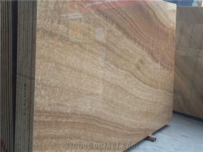 Fossil Brown Marble, Yellow Wood Marble, Wooden Marble Brown Slabs & Tiles
