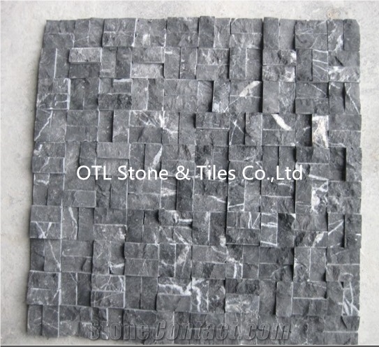 Marble Split Mosaic Tiles / Stone Mosaic / Wall Mosaic / Split Face Mosaic