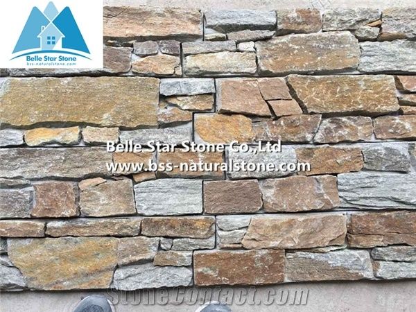 Rustic Quartzite Ledgestone,Natural Z Clad Stone Cladding,Quartzite Exterior Stone Veneer,Quartzite Culture Stone,Stacked Stone,Quartzite Stone Panels,Copper Rust Quartzite Ledger Panels