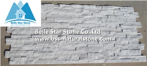 Snow White Quartzite Stone Cladding,Natural Culture Stone,Indoor Stacked Stone,Super White Thin Stone Veneer,Snow White Ledgestone,Lobbies Stone Wall Panel