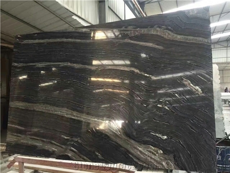 Black Forest Book Matched Slabs, China Grey Granite